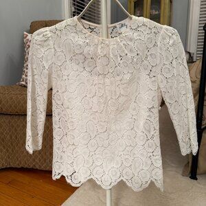 Milly Cream Lace Blouse